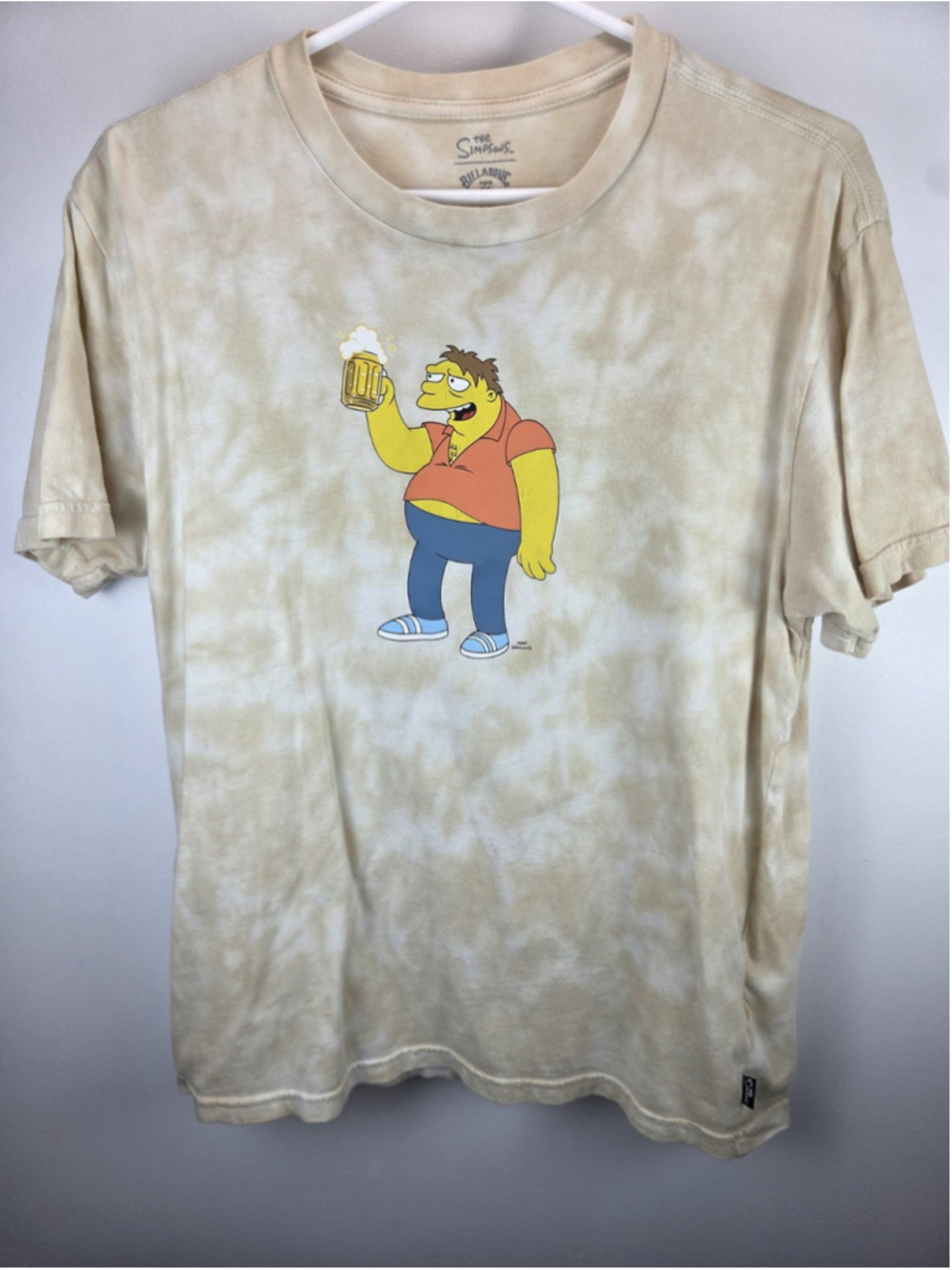 The Simpsons Billabong T-Shirts Organic Cotton Size Small Pre-Owned